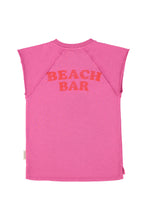 Piupiuchick T-shirt Dress - Fuchsia with ice creamprint