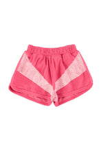 Piupiuchick Shorts - Pink with white stripes print