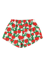 Piupiuchick Shorts - Ecru with red roses print