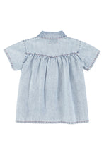 Piupiuchick Short Dress - Blue light denim