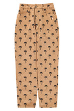 Sisters Department Trousers - Brown with palm trees