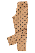 Sisters Department Trousers - Brown with palm trees