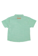 Piupiuchick Hawaiian Shirt - Green & ecru checkered