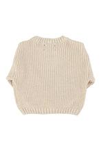 Piupiuchick - Knitted sweater -Ecru with red heart print