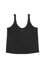 Sisters Department Top with v-neck - Washed black with "silly dancer" print