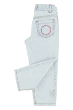 Piupiuchick Unisex Trousers - Washed light blue denim