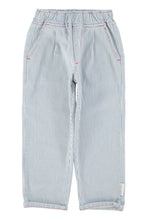 Piupiuchick Unisex Trousers - Ecru with indigo stripes