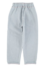 Piupiuchick Unisex Trousers - Ecru with indigo stripes