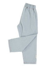 Piupiuchick Unisex Trousers - Ecru with indigo stripes