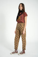 Sisters Department Trousers - Brown with palm trees