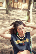 Sisters Department Sleeveless T-shirt/Top with round neck - Black with "silly dancer" print