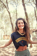 Sisters Department Sleeveless T-shirt/Top with round neck - Black with "silly dancer" print