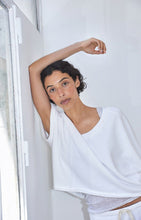 american vintage dames t-shirt vibtown vintage wit