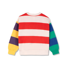 Wynken Parasol Sweat - Piller Red / Ecru Stripes