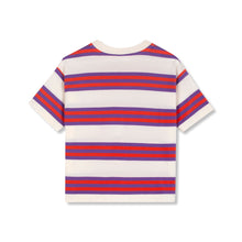 Wynken Triple Stripe Tee - Violet / Sunglow