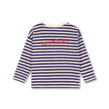 Wynken Wynken Long Sleeve Pocket Tee - Night Navy / ecru