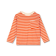 Wynken Wynken Long Sleeve Pocket Tee - Sunglow / Ecru