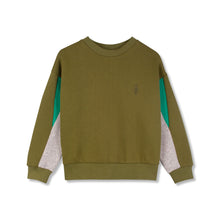Wynken TWK Panel Sweat - Olive / Grey Melange