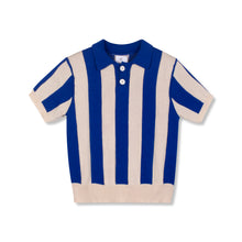 Wynken Vertical Stripes Tank - Ecru Belle Blue