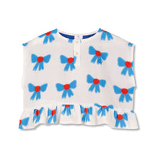 Wynken Vela Frill Top - Bow print