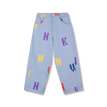 Wynken Honeycombe Jean - Pale Bleached Denim Multi