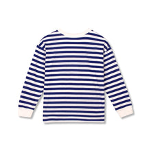 wynken le petit artiste stripe tee ultramarine stripe