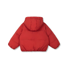 wynken burletta down coat brick red
