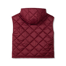 wynken padded bon bon gilet brick red