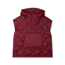 wynken padded bon bon gilet brick red