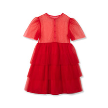 wynken tux tulle dress red