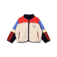 wynken mixed media jacket ecru mix