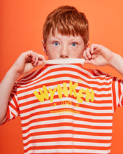 Wynken Stripe Cap Tee - Sunglow / Ecru