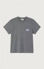 american vintage t-shirt ykobow graniet gemêleerd