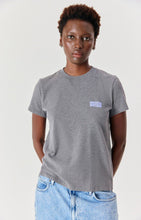 american vintage t-shirt ykobow graniet gemêleerd