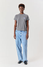 american vintage t-shirt ykobow graniet gemêleerd