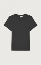 american vintage dames t-shirt ypawood koolstof gevlekt