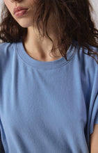 American Vintage dames t-shirt ypawood - blauw gemêleerd