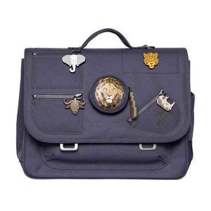 Jeune Premier Big Five navy boekentas midi