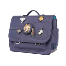 Jeune Premier Big Five navy boekentas midi