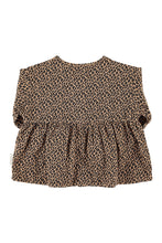 piupiuchick blouse brown with animal print