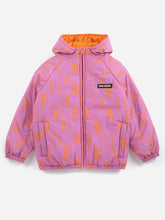 bobo choses almost moiré all over reversible anorak pink