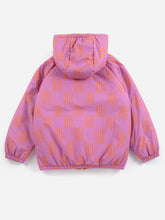 bobo choses almost moiré all over reversible anorak pink