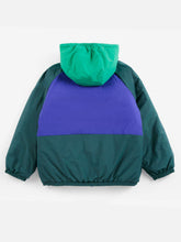bobo choses almost moiré all over reversible anorak blue
