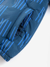 bobo choses almost moiré all over reversible anorak blue
