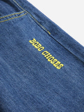 bobo choses taxi saurus tag denim pants