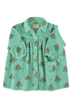 piupiuchick short dress green with big flowers