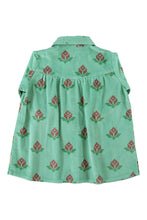 piupiuchick short dress green with big flowers