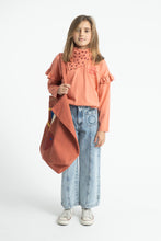 piupiuchick flare trousers fadded light blue denim