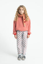 piupiuchick knitted sweater ecru & red stripes