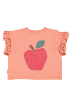 piupiuchick longsleeve t-shirt pink with apple print